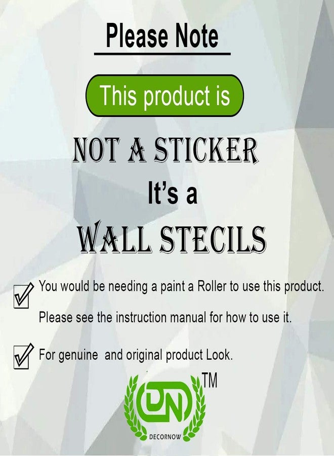 DECORNOW Reusable DIY Wall Stencil Painting, for Home Decoration Pack of 1, Size : (13 Inch x 13 Inch) - Image 5